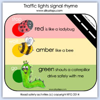 Traffic light preschool rhyme