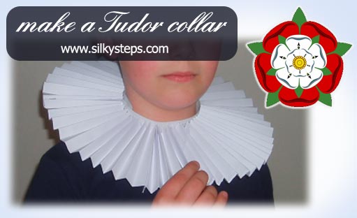 Tudor collar - no sew pattern guide to making role play collar and ruff props