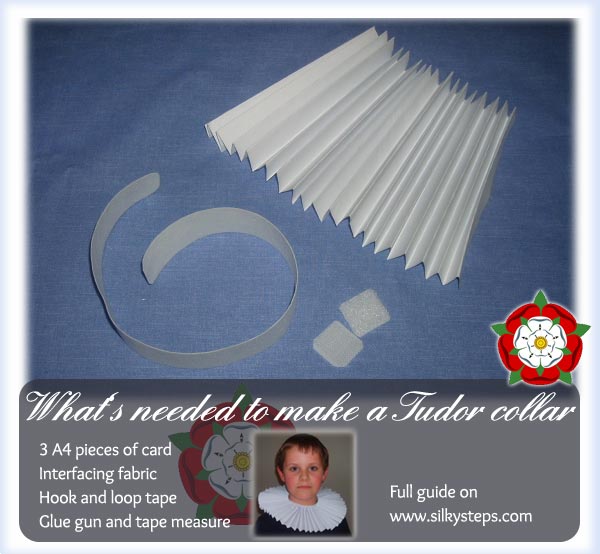 Materials to make a Tudor collar ruff