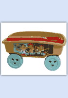 pull along cart, wagon, barrow for transporting