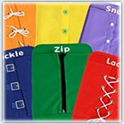 Puzzle boards for preschool children's dressing skills