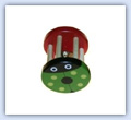 Jingle bell cage rattle toy