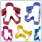 Pedestrain road safety playdough cookie cutters - family people