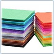 Bundle of polyester felt squares