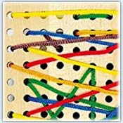 Preschool threading boards