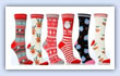 Festive seasonal socks for play ..