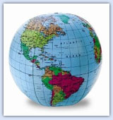 Inflateable world atlas - early years learning resource