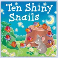10 shiny snails counting picture book