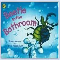 Beetle in the bathroom - insect minibeast story books for preschool and home