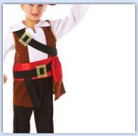 Children's pirate dressing up role play costumes