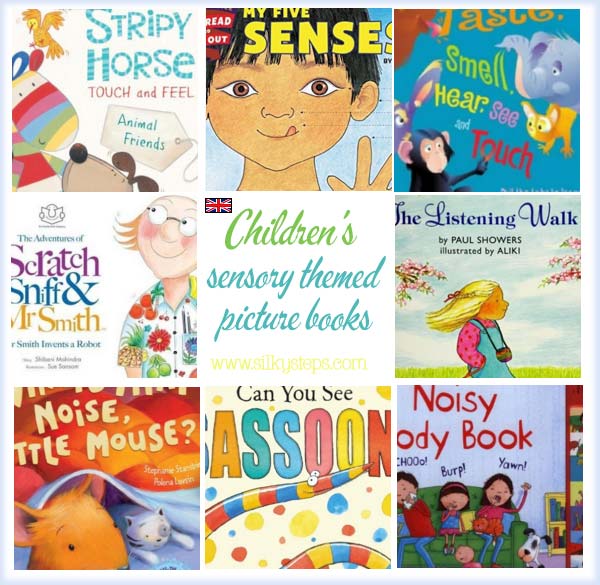 The senses themed story books for preschool nursery aged children