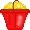 Large bucket of sand
