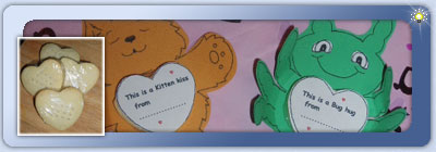 Bug hugs and kitten kisses - craft activity for cooking, biscuits, gift giving and eating..