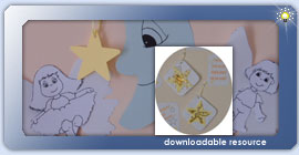 Moondust fairies and message mark making stars ..