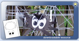 Spider web weaving activity - physical craft activity for fine and gross motor skills ..