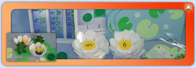 Lily pad frogs mini topic - number line, rulers, dough templates and counters ..