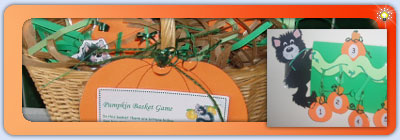 Pumpkin kittens - hide and find, number line, count and match activities