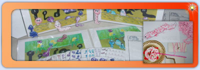 Worms - activity sheets, flashcards, number line and paint mixing activity