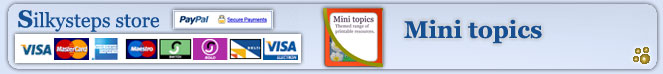 A mini topic title - available from Silkysteps store - pay, download, print and make resources for play